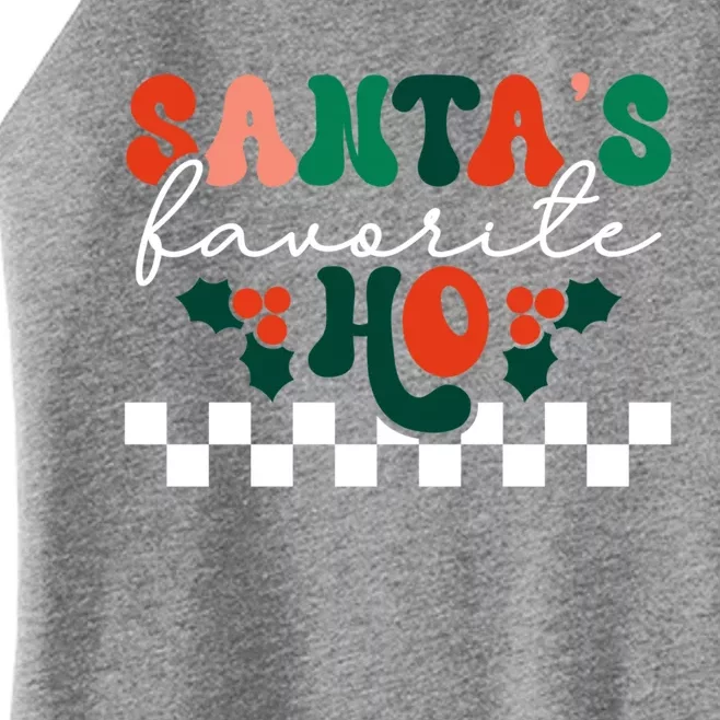 Santa's Favorite Ho Christmas Season Funny Xmas Holiday Cute Gift Women’s Perfect Tri Rocker Tank