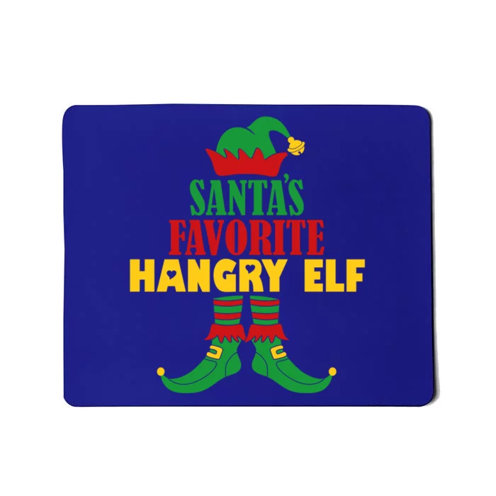 Santas Favorite Hangry Elf Christmas Matching Holiday Funny Gift Mousepad