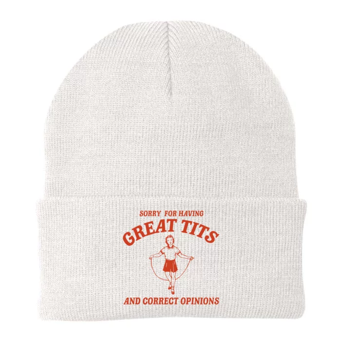 Sorry For Having Great Tits And Correct Opinions Knit Cap Winter Beanie