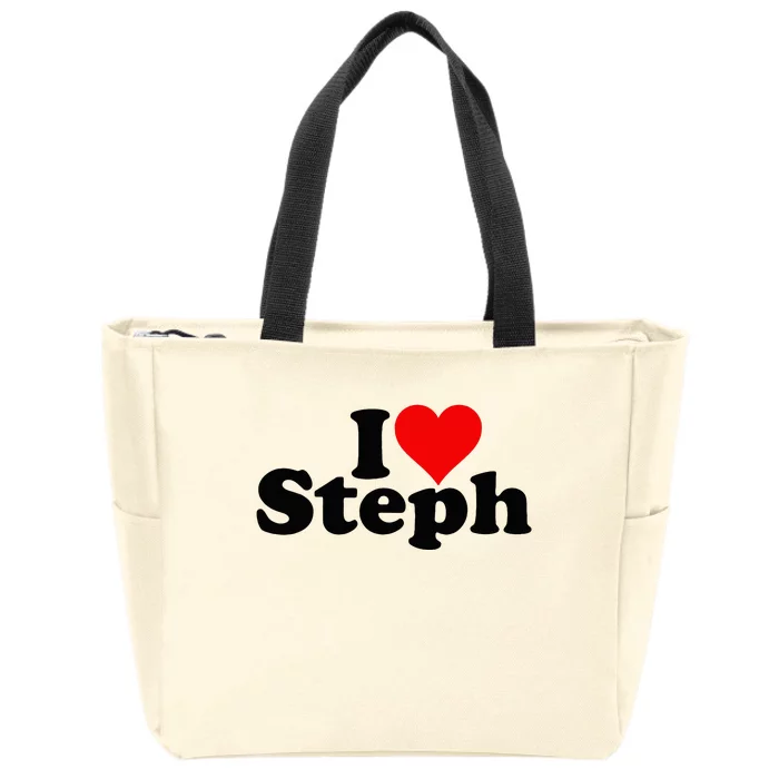 Steph Fanatic Heartfelt Admiration for Stephen and Stephanie Zip Tote Bag