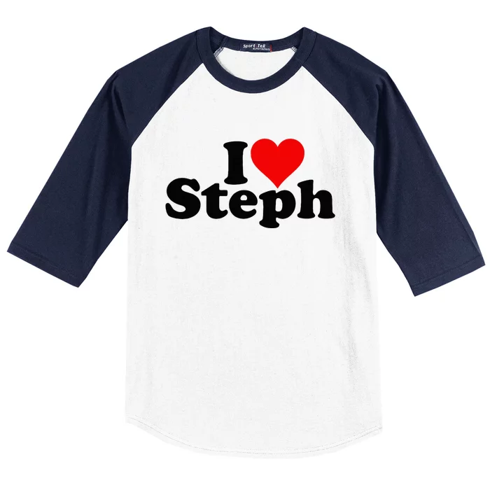 Steph Fanatic Heartfelt Admiration for Stephen and Stephanie Baseball Sleeve Shirt