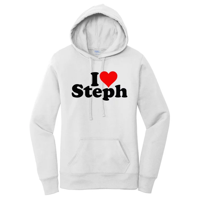 Steph Fanatic Heartfelt Admiration for Stephen and Stephanie Women's Pullover Hoodie