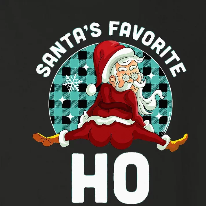 Santa's Favorite Ho  Xmas Naughty Santa Christmas Pajama Toddler Long Sleeve Shirt