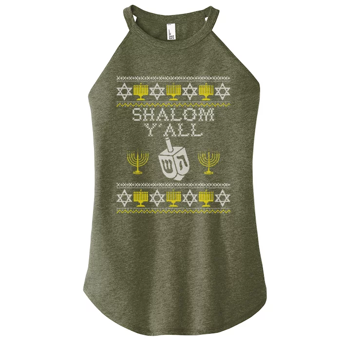 Shalom, Funny Hanukkah, Chanukah Gifts Sweatshirt Women’s Perfect Tri Rocker Tank