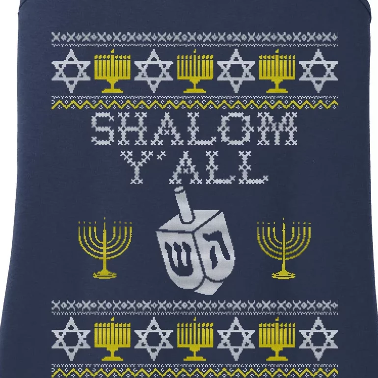 Shalom, Funny Hanukkah, Chanukah Gifts Sweatshirt Ladies Essential Tank