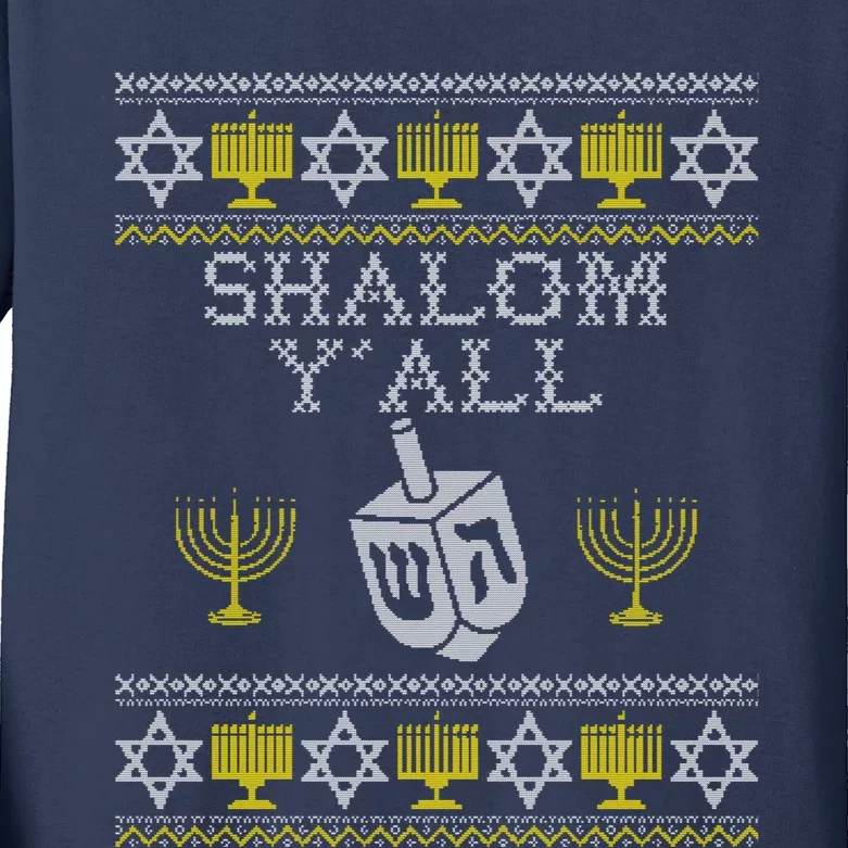 Shalom, Funny Hanukkah, Chanukah Gifts Sweatshirt Kids Long Sleeve Shirt