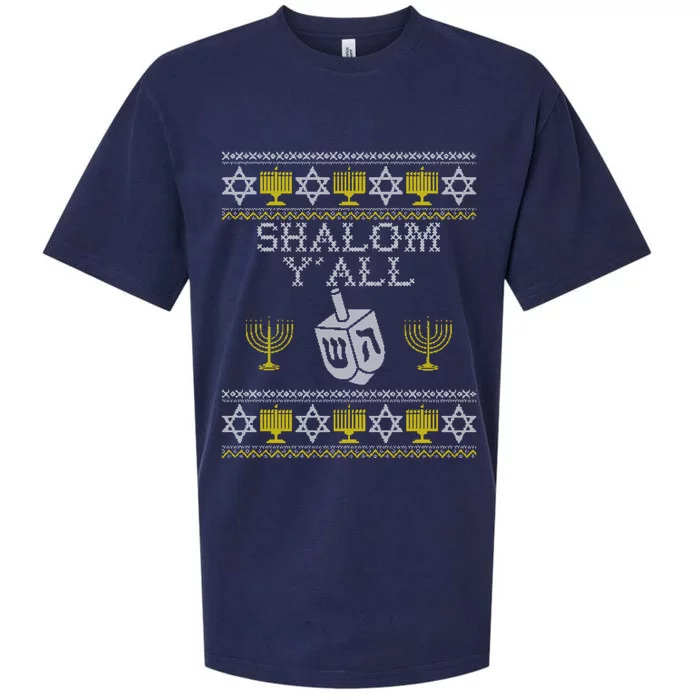 Shalom, Funny Hanukkah, Chanukah Gifts Sweatshirt Sueded Cloud Jersey T-Shirt