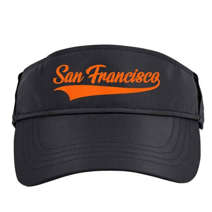 San Francisco Hometown Pride Throwback Design Classic Adult Drive Performance Visor