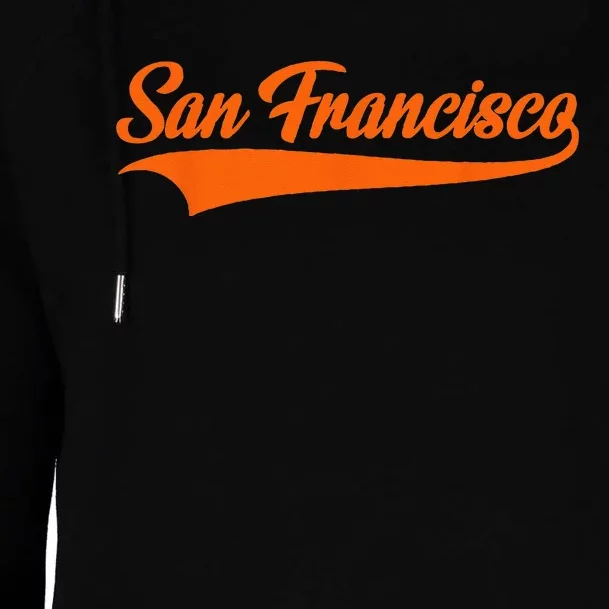 San Francisco Hometown Pride Throwback Design Classic Womens Funnel Neck Pullover Hood