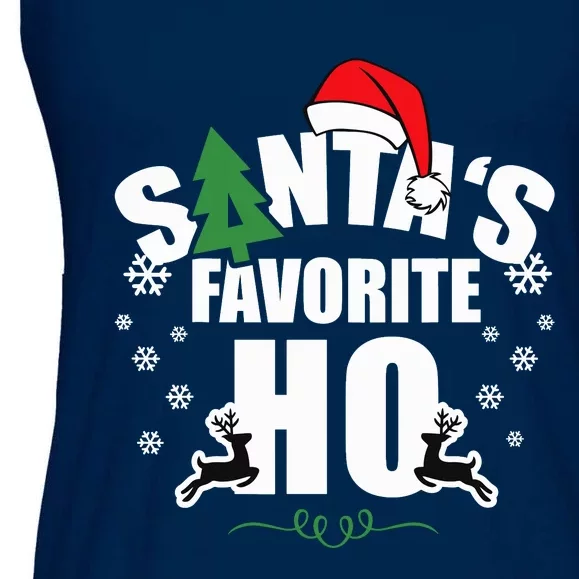 SantaS Favorite Ho Christmas Funny Saying Ladies Essential Flowy Tank