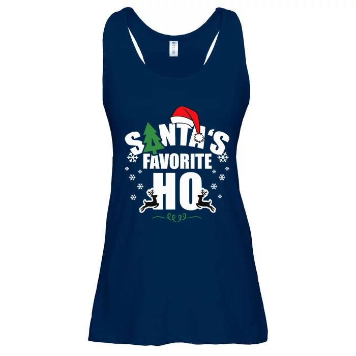 SantaS Favorite Ho Christmas Funny Saying Ladies Essential Flowy Tank