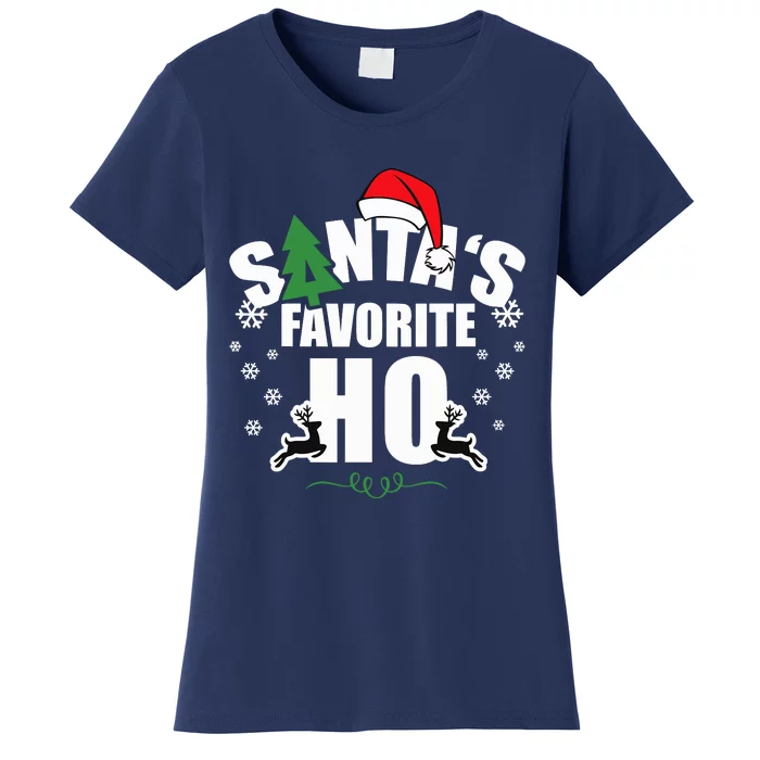 SantaS Favorite Ho Christmas Funny Saying Women's T-Shirt