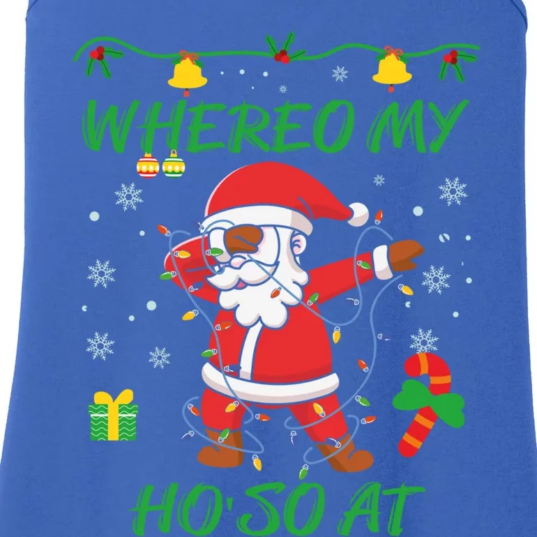 Santa's Favorite Ho Cool Gift Xmas Christmas Pajamas Tee Sweater Gift Ladies Essential Tank