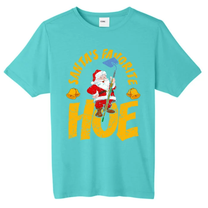 Santa's Favorite Hoe Adult Humor Santa's Favorite Ho Xmas Cute Gift ChromaSoft Performance T-Shirt