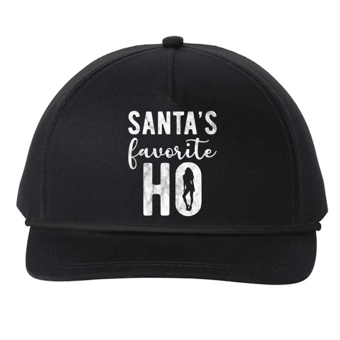 SantaS Favorite Ho Funny Xmas Christmas Snapback Five-Panel Rope Hat