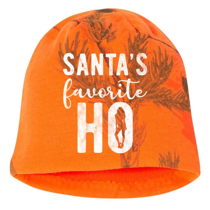 SantaS Favorite Ho Funny Xmas Christmas Kati - Camo Knit Beanie