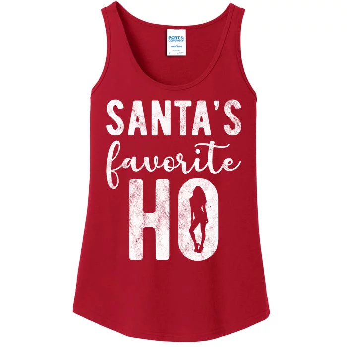 SantaS Favorite Ho Funny Xmas Christmas Ladies Essential Tank