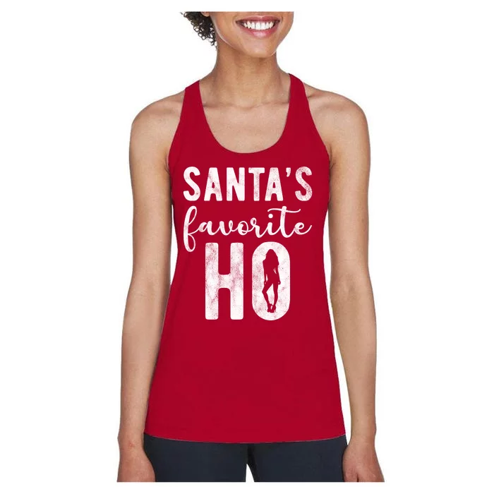 SantaS Favorite Ho Funny Xmas Christmas Women's Racerback Tank