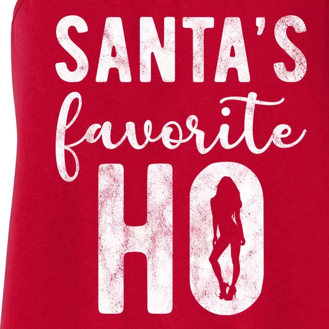 SantaS Favorite Ho Funny Xmas Christmas Women's Racerback Tank