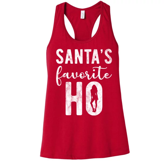 SantaS Favorite Ho Funny Xmas Christmas Women's Racerback Tank