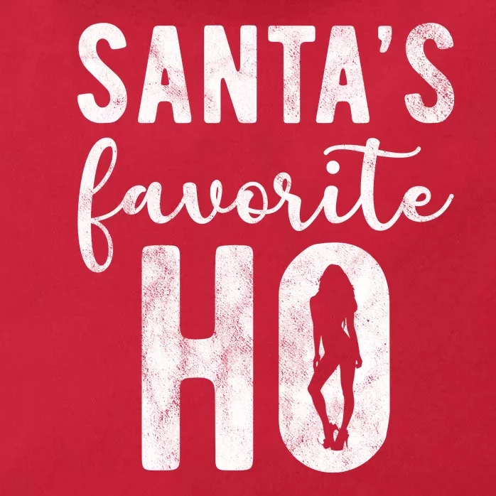 SantaS Favorite Ho Funny Xmas Christmas Zip Tote Bag