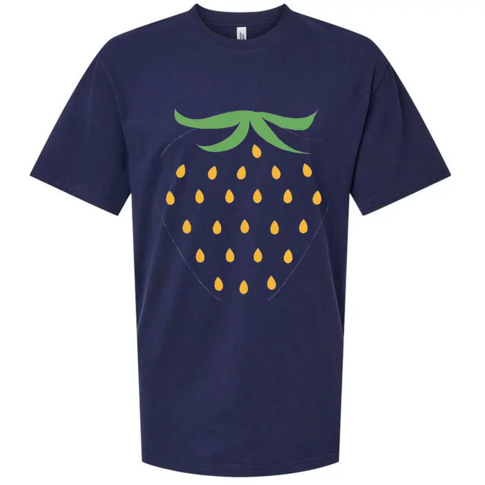 Strawberry Fruit Halloween Strawberry Lovers Sueded Cloud Jersey T-Shirt