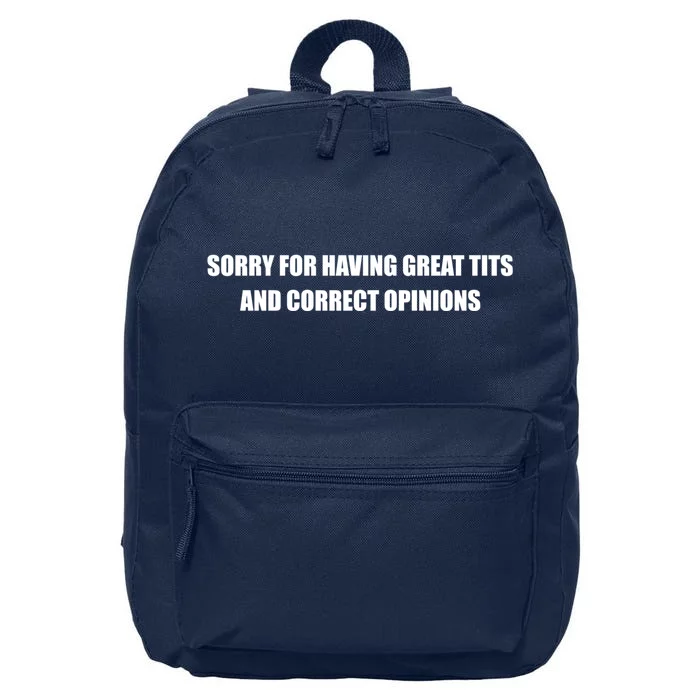 Sorry For Having Great Tits And Correct Opinions 16 in Basic Backpack