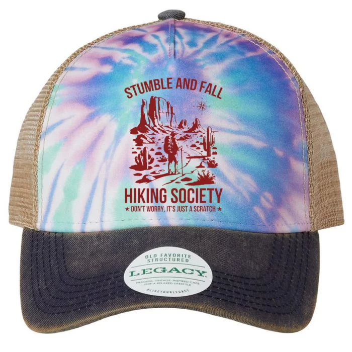 Stumble & Fall Hiking Society DonT Worry ItS A Scratch Legacy Tie Dye Trucker Hat