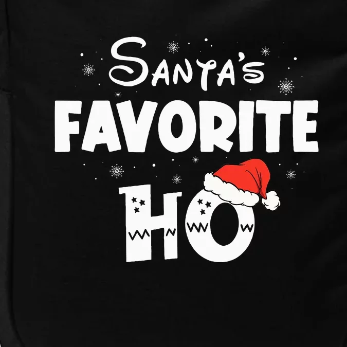 Santa's Favorite Ho Funny Family Matching Christmas Pajamas Impact Tech Backpack