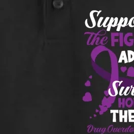 Support Fighters Honouring Taken Drug Overdose Awareness Dry Zone Grid Performance Polo