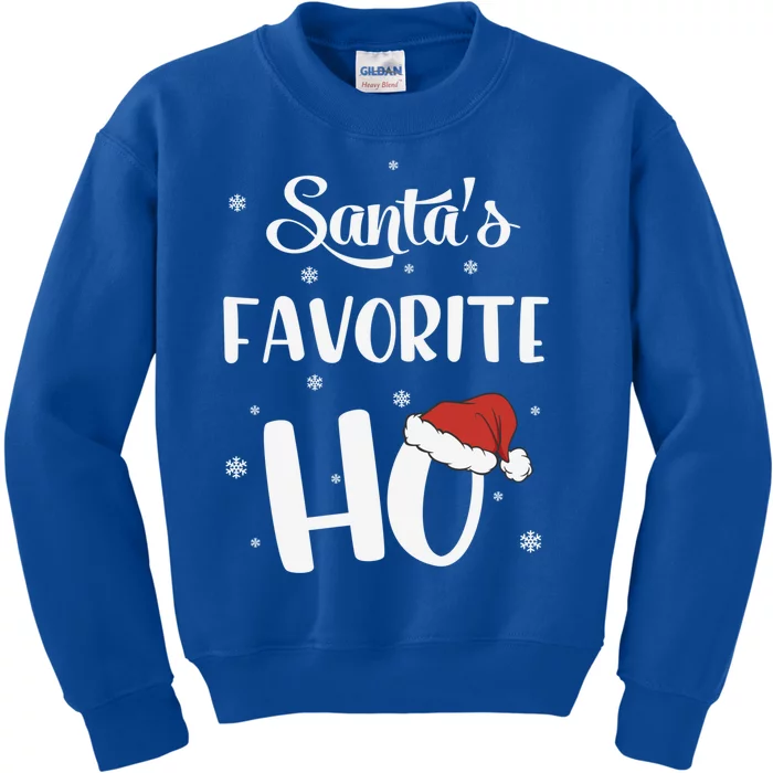 Santas Favorite Ho Funny Christmas Meaningful Gift Kids Sweatshirt