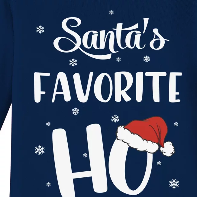 Santas Favorite Ho Funny Christmas Meaningful Gift Baby Long Sleeve Bodysuit