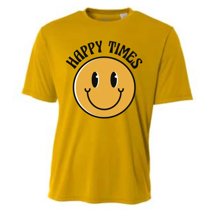 Smiley Face Happy Times Cooling Performance Crew T-Shirt