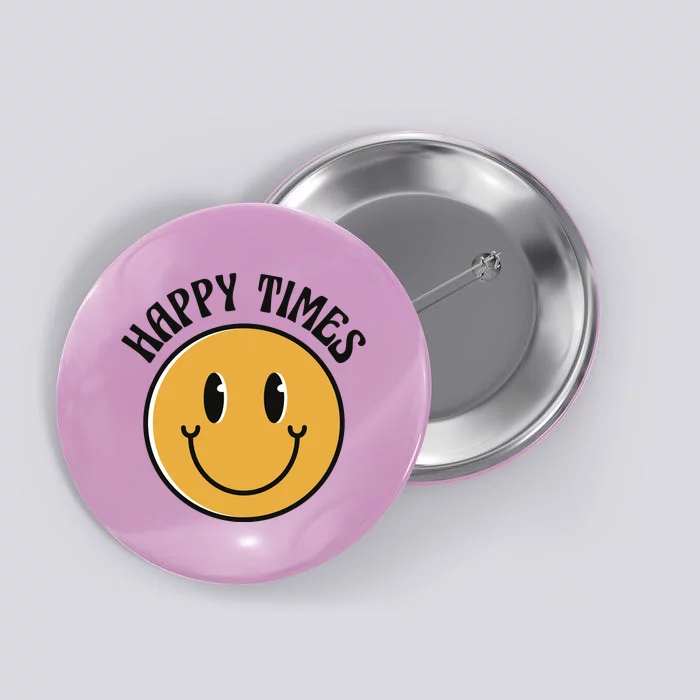 Smiley Face Happy Times Button