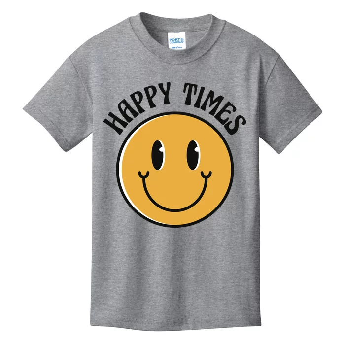 Smiley Face Happy Times Kids T-Shirt