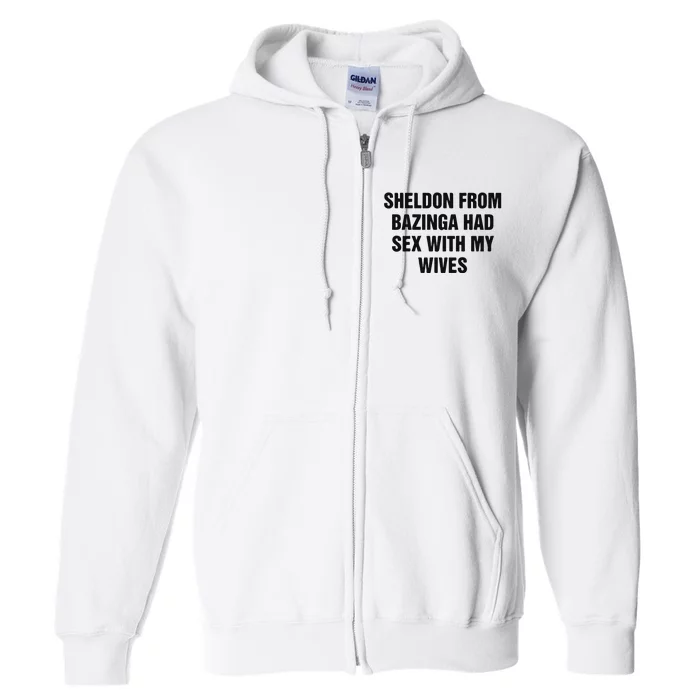 Sheldon From Had Sex With My Wives Full Zip Hoodie