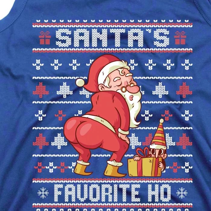 SantaS Favorite Ho Twerking Santa Offensive Ugly Sweater Cute Gift Tank Top