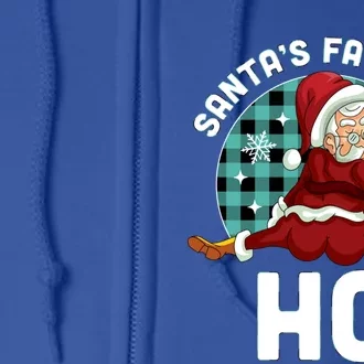 SantaS Favorite Ho Xmas Naughty Santa Christmas Pajama Great Gift Full Zip Hoodie