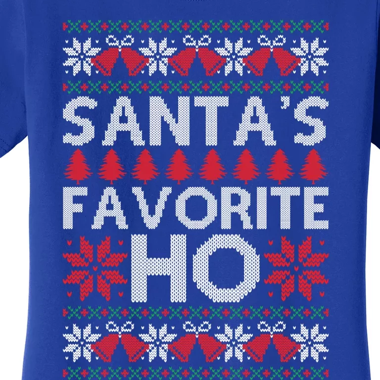 SantaS Favourite Ho Ugly Christmas Sweater For Her Gift Women's T-Shirt