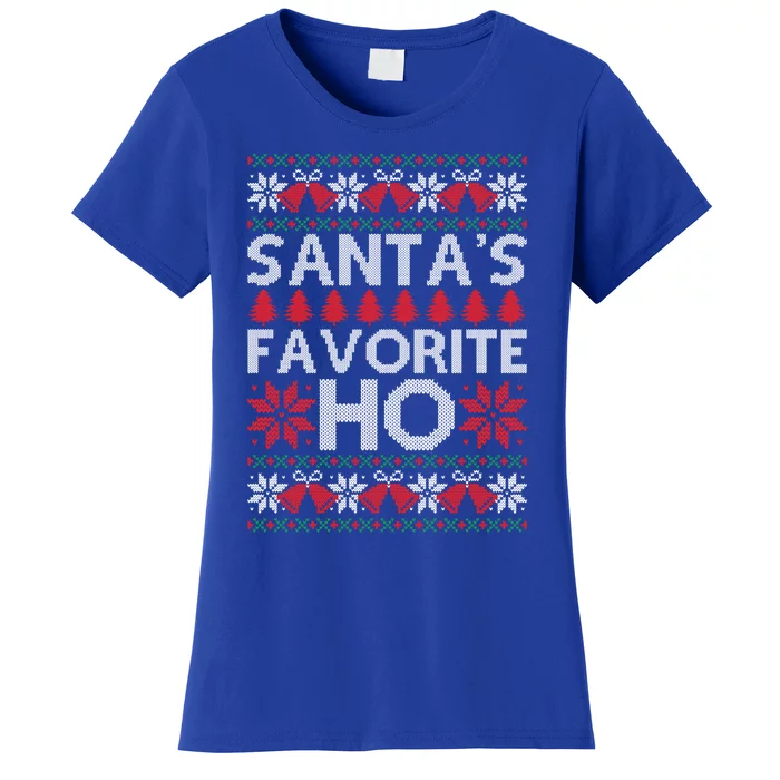 SantaS Favourite Ho Ugly Christmas Sweater For Her Gift Women's T-Shirt