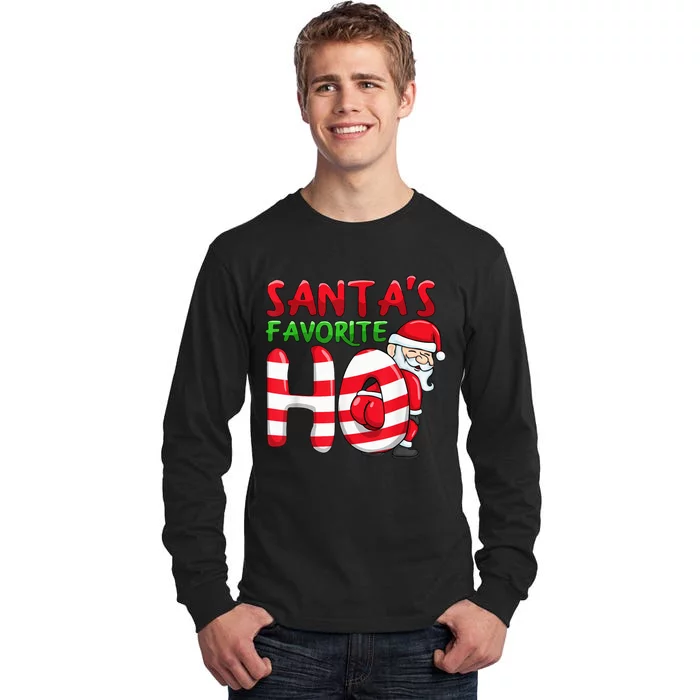 Santas Favorite Ho Santa favourite Ho Funny Girls Christmas Tall Long Sleeve T-Shirt