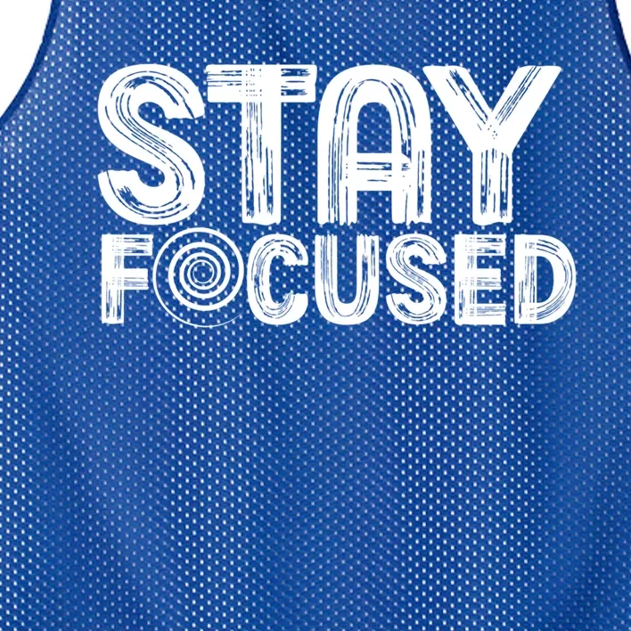 Stay Focused Hypnotic Illusion Hypnosis Meaningful Gift Mesh Reversible Basketball Jersey Tank