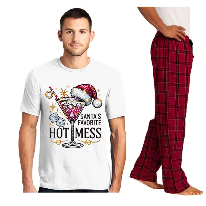 SantaS Favorite Hot Mess Funny Margarita Pajama Set