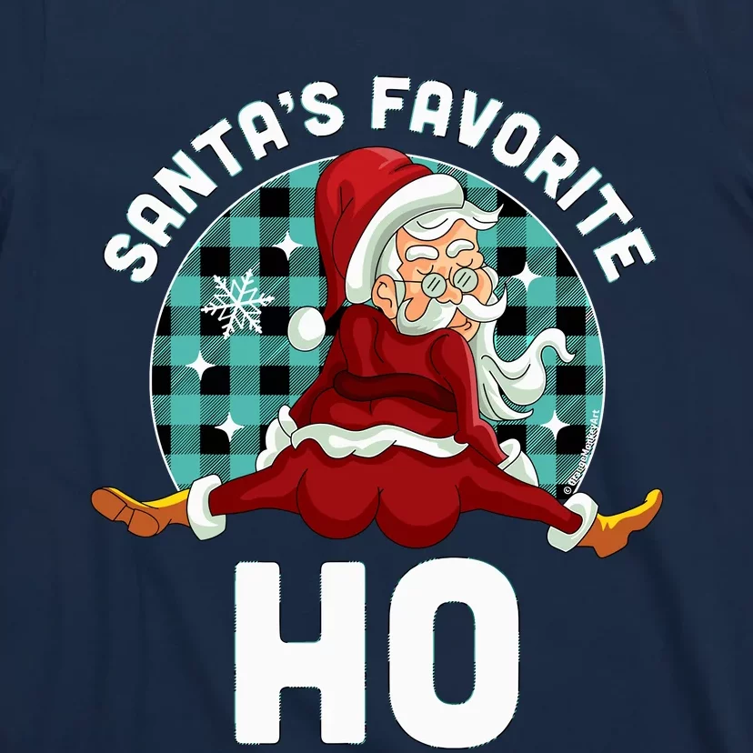 SantaS Favorite Ho Xmas Naughty Santa Christmas Pajama T-Shirt