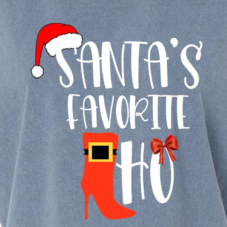 SantaS Favorite Ho Inappropriate Christmas Gift Garment-Dyed Women's Muscle Tee