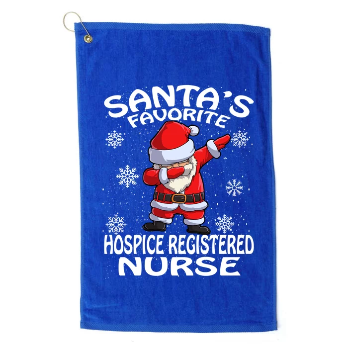 Santas Favorite Hospice Registered Nurse Christmas Gift Platinum Collection Golf Towel