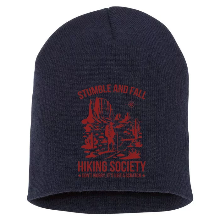 Stumble & Fall Hiking Society DonT Worry ItS A Scratch Short Acrylic Beanie