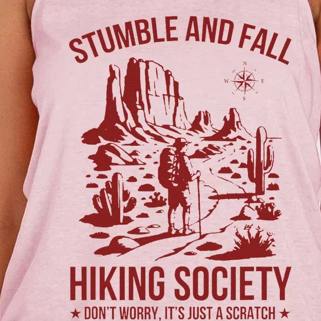 Stumble & Fall Hiking Society DonT Worry ItS A Scratch Women's Knotted Racerback Tank