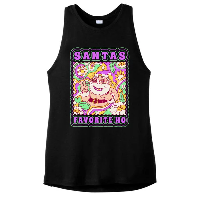 Santas Favorite Ho Ladies Tri-Blend Wicking Tank