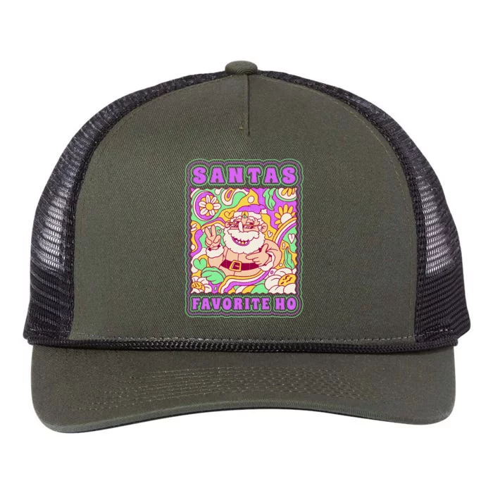 Santas Favorite Ho Retro Rope Trucker Hat Cap